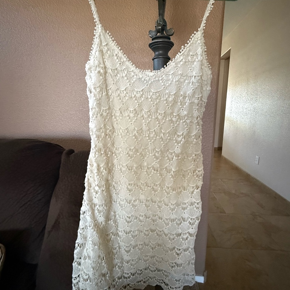 Zara Cream Lace Dress